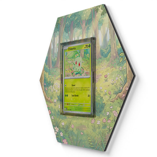 008/217 Chikorita - Extended Artwork Pokemon Card Display