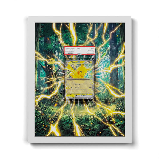 028 Pikachu EX - Extended Artwork Framed Pokemon Card Display
