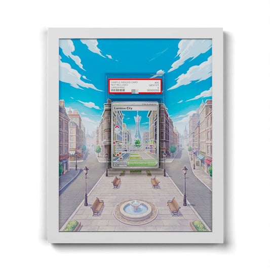 111 Lumiose City - Extended Artwork Framed Pokemon Card Display