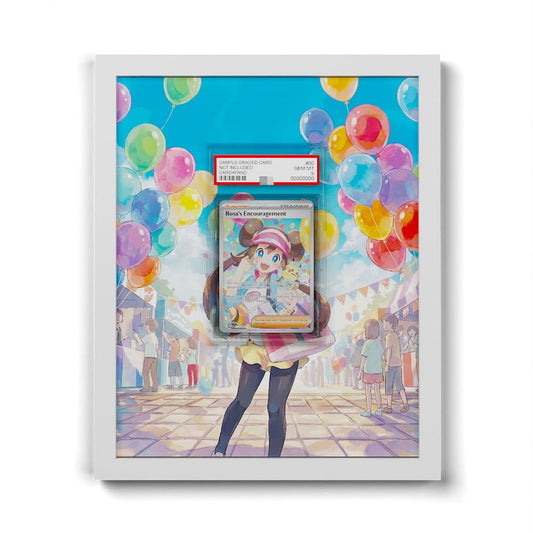123 Rosa's Encouragement - Extended Artwork Framed Pokemon Card Display