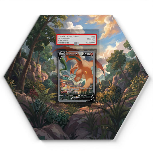 154/172 Charizard V - Extended Artwork Pokemon Card Display
