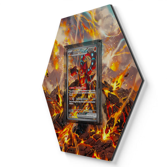 182/159 Volcanion EX - Extended Artwork Pokemon Card Display
