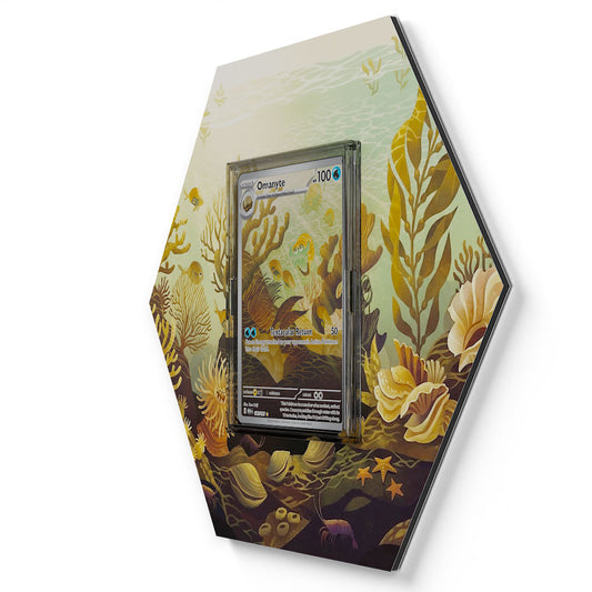 180/165 Omanyte - Extended Artwork Pokemon Card Display