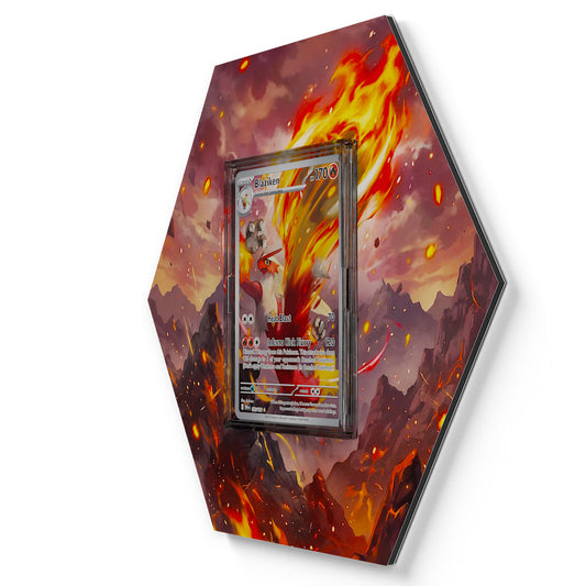 192/182 Blaziken - Extended Artwork Pokemon Card Display