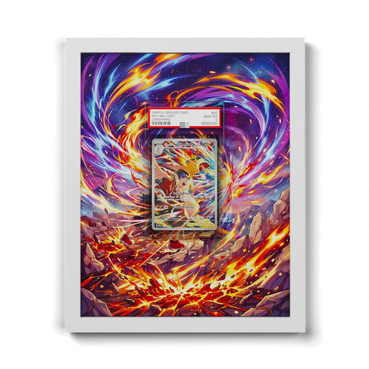 190/182 Ethan's Typhlosion - Extended Artwork Framed Pokemon Card Display