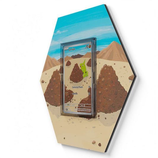 203/197 Larvitar - Extended Artwork Pokemon Card Display
