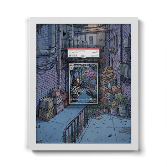 199/182 Team Rocket's Weezing - Extended Artwork Framed Pokemon Card Display