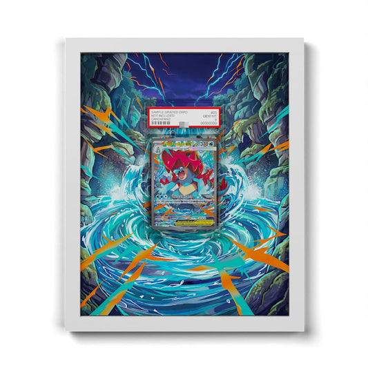 274 Mega Feraligatr EX - Extended Artwork Framed Pokemon Card Display