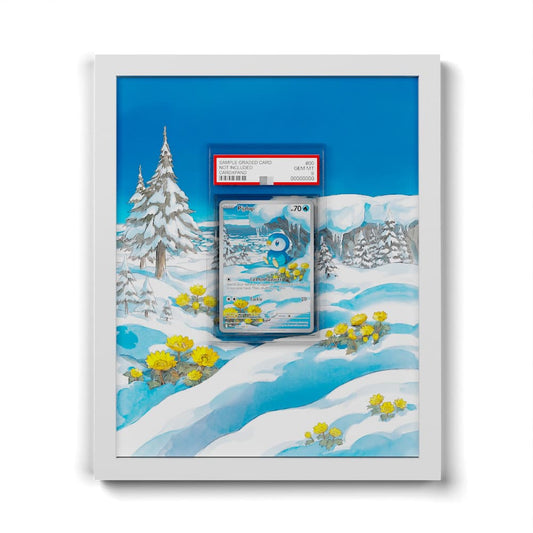 98 Piplup - Extended Artwork Framed Pokemon Card Display