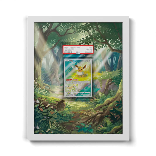 01 Eevee - Extended Artwork Framed Pokemon Card Display