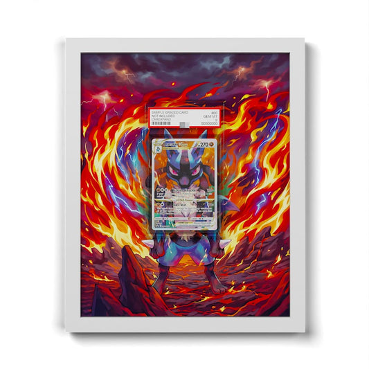 SWSH291 Lucario VSTAR - Extended Artwork Framed Pokemon Card Display