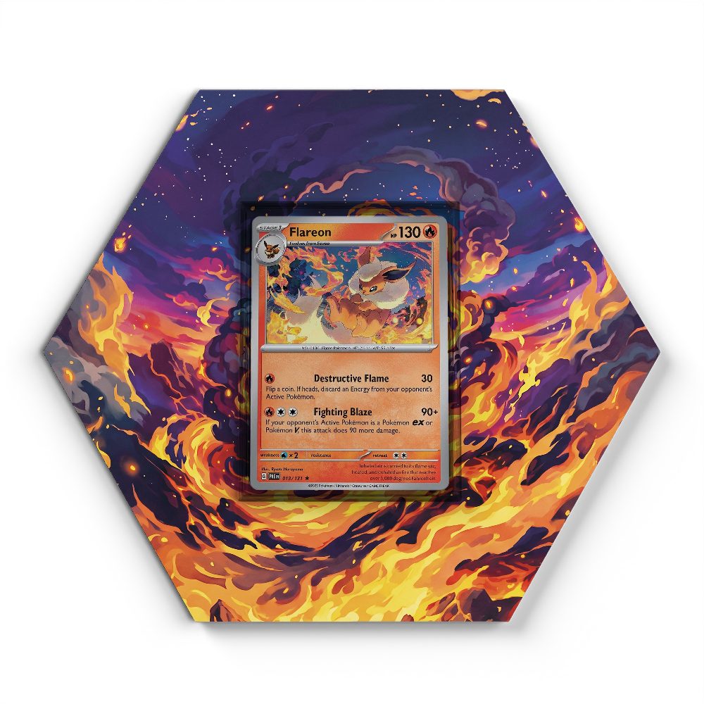013/131 Flareon - Extended Artwork Pokemon Card Display