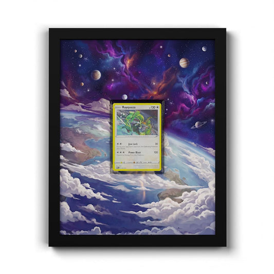 014/015 Rayquaza (M24 014) - Extended Artwork Framed Pokemon Card Display