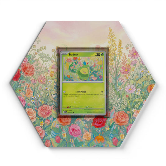 016/217 Budew - Extended Artwork Pokemon Card Display