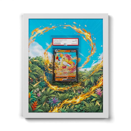 022/159 Simisear V - Extended Artwork Framed Pokemon Card Display