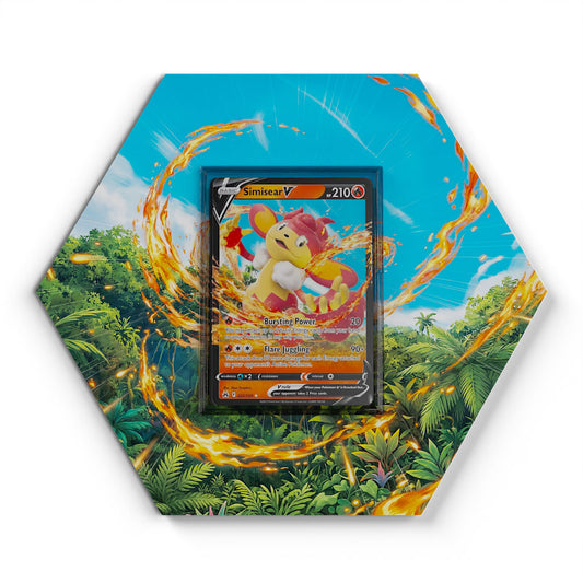022/159 Simisear V - Extended Artwork Pokemon Card Display