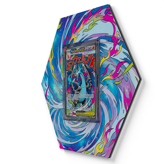 023 Mega Charizard X EX - Extended Artwork Pokemon Card Display