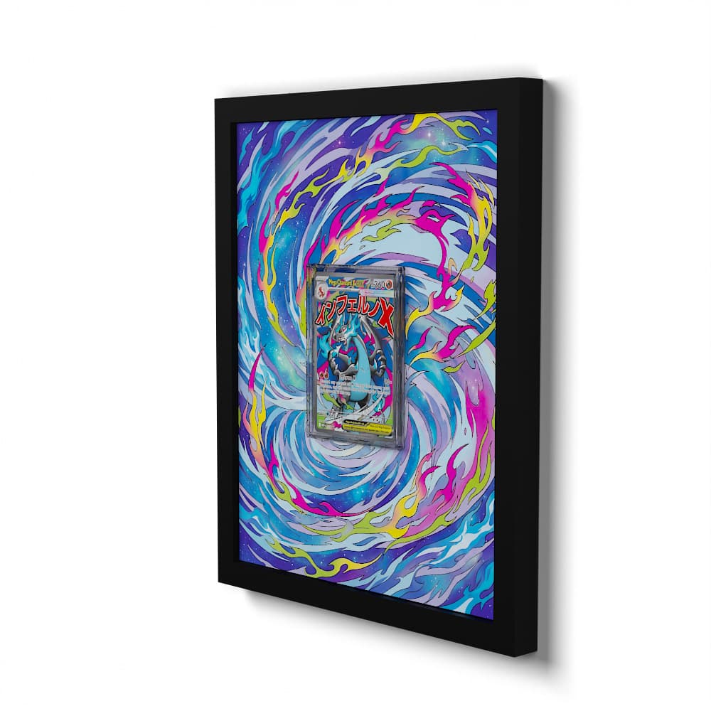 023 Mega Charizard X EX - Extended Artwork Framed Pokemon Card Display