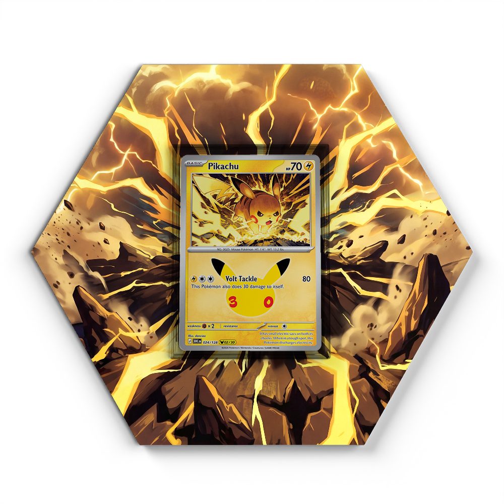 024/128 Pikachu - Extended Artwork Pokemon Card Display