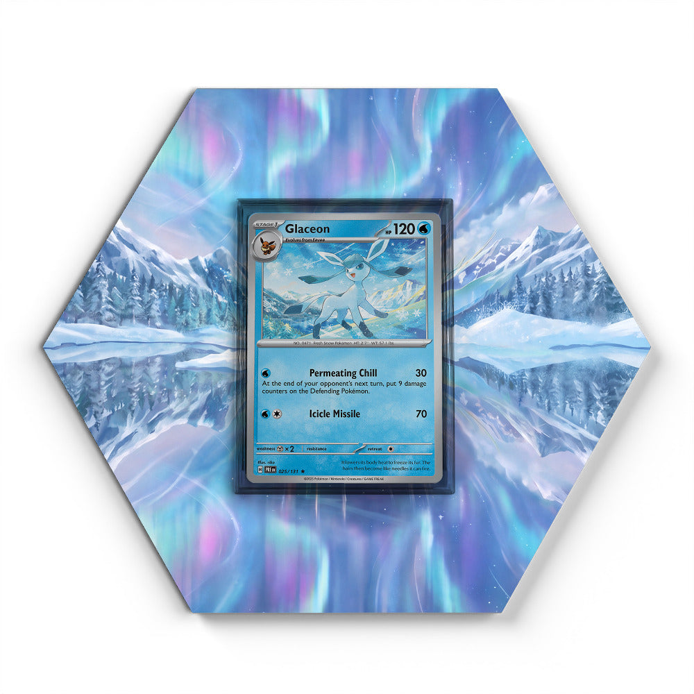025/131 Glaceon - Extended Artwork Pokemon Card Display
