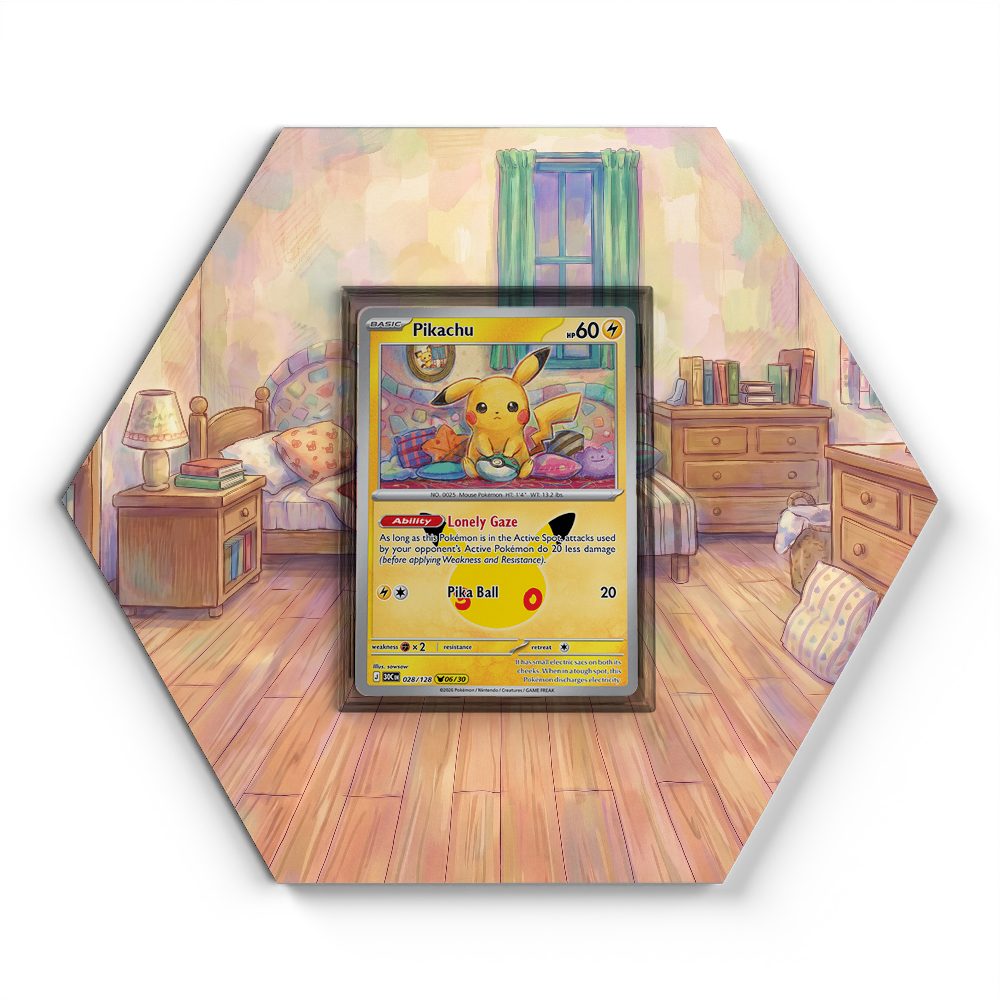 028/128 Pikachu - Extended Artwork Pokemon Card Display