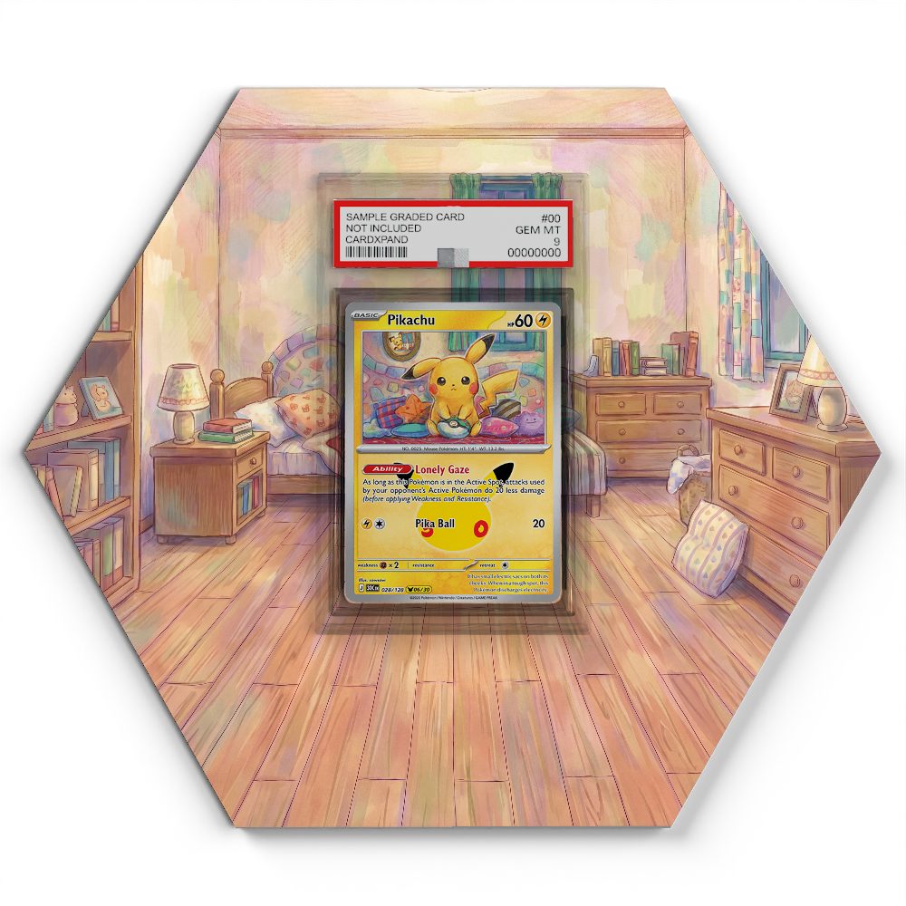 028/128 Pikachu - Extended Artwork Pokemon Card Display