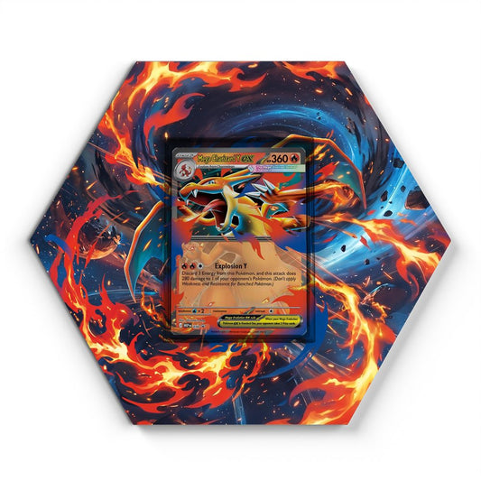 030 Mega Charizard Y EX - Extended Artwork Pokemon Card Display