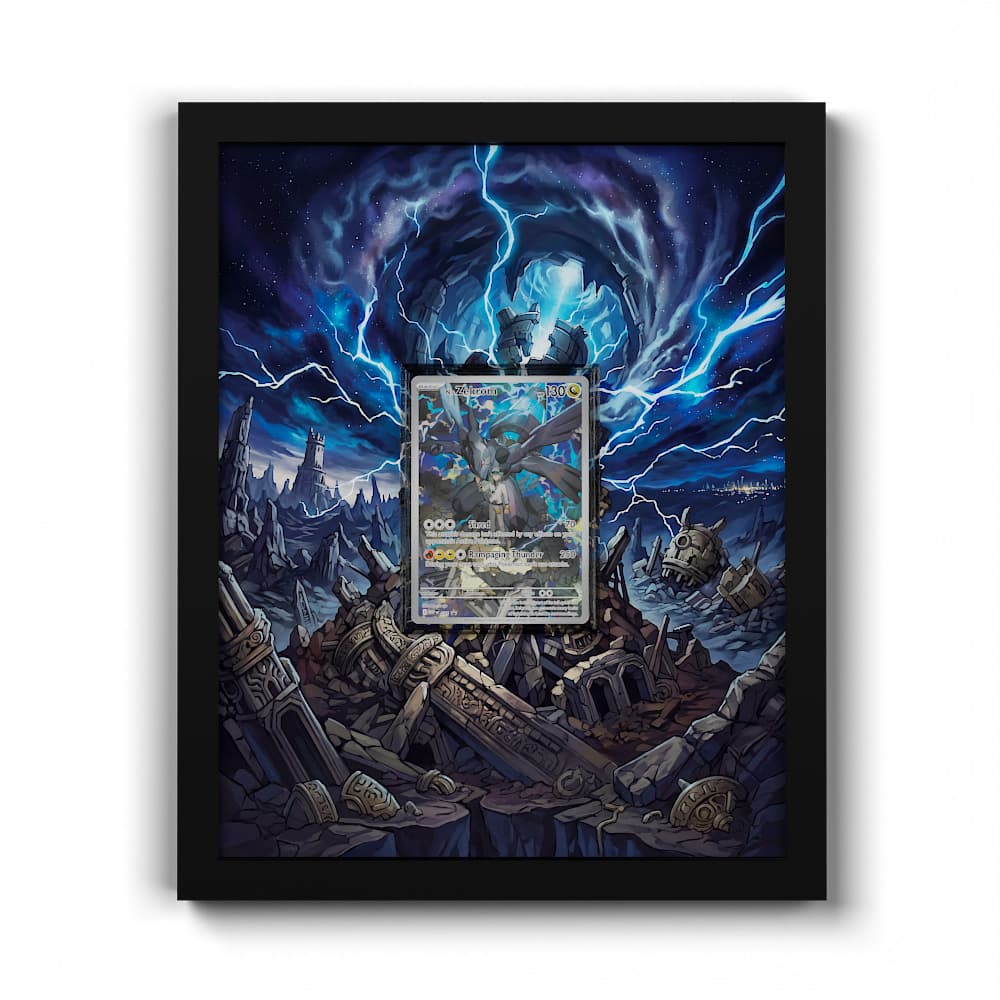 031 N's Zekrom - Extended Artwork Framed Pokemon Card Display