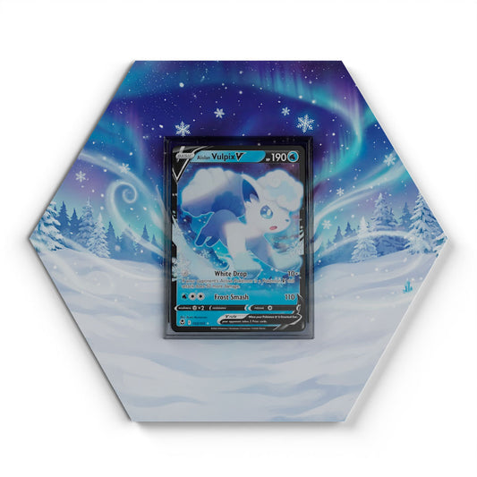 033/195 Alolan Vulpix V - Extended Artwork Pokemon Card Display