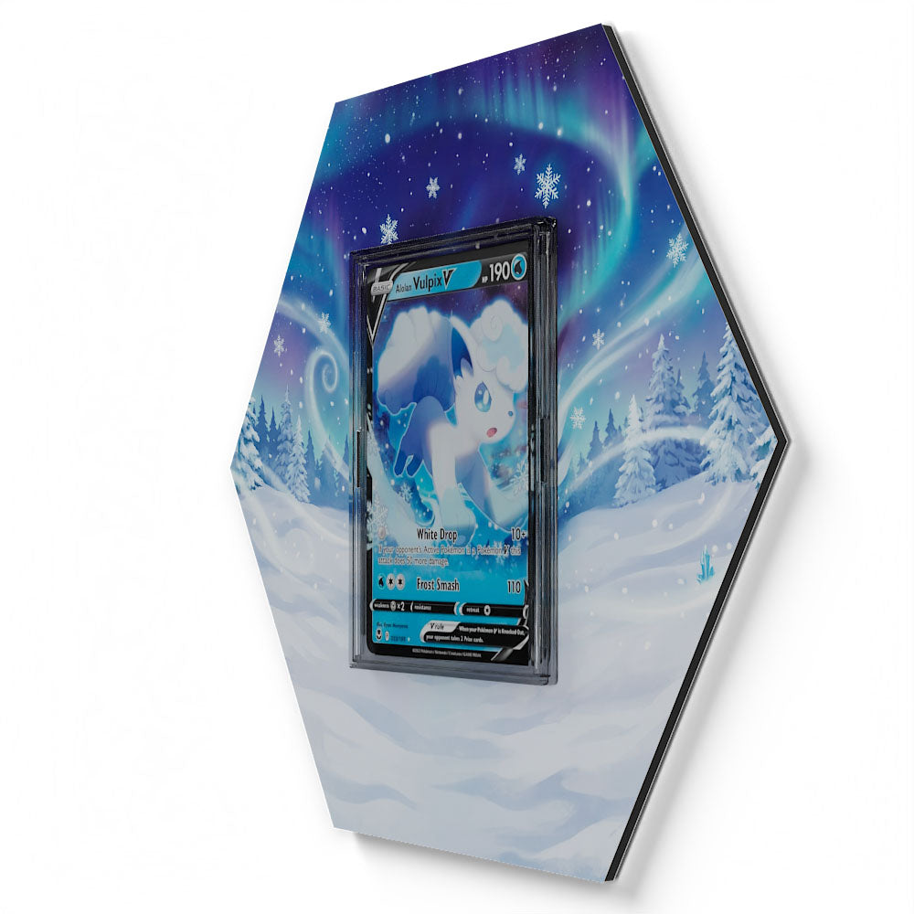 033/195 Alolan Vulpix V - Extended Artwork Pokemon Card Display