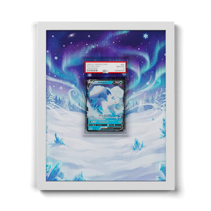 033/195 Alolan Vulpix V - Extended Artwork Framed Pokemon Card Display
