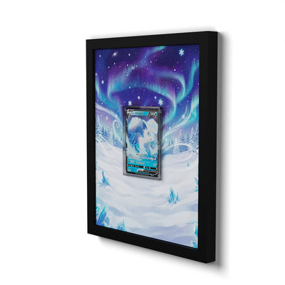 033/195 Alolan Vulpix V - Extended Artwork Framed Pokemon Card Display