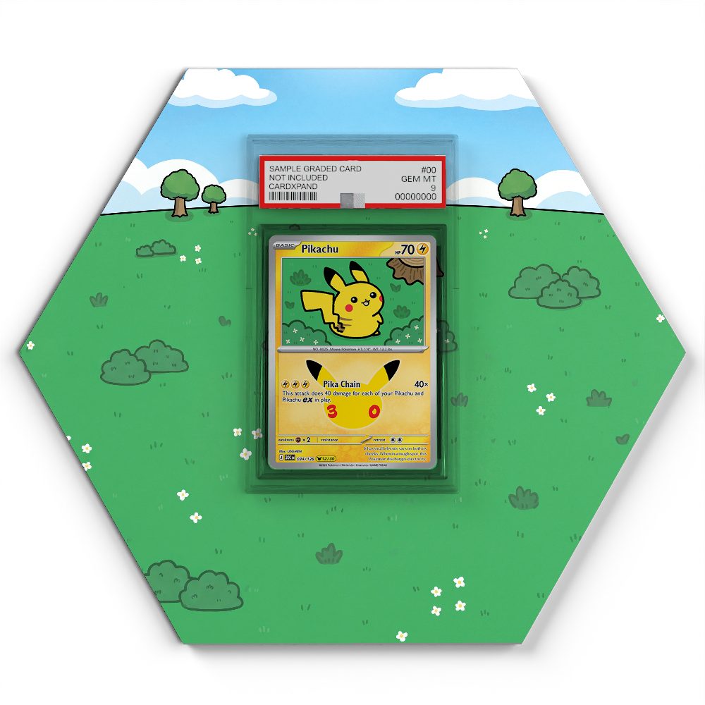 034/128 Pikachu - Extended Artwork Pokemon Card Display