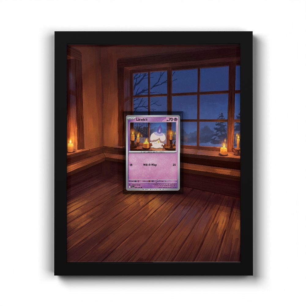 036/084 Litwick - Extended Artwork Pokemon Card Frame