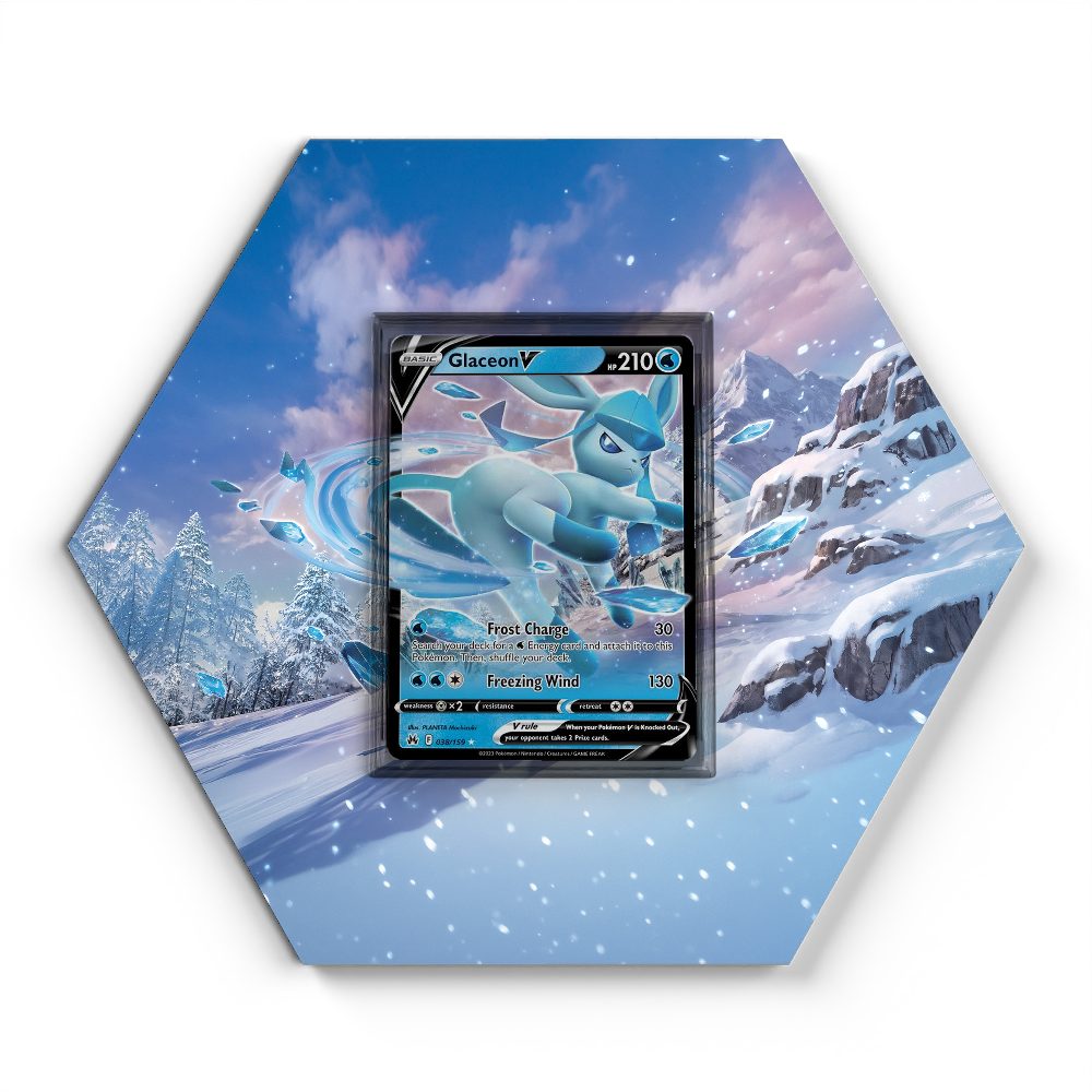 038/159 Glaceon V - Extended Artwork Pokemon Card Display