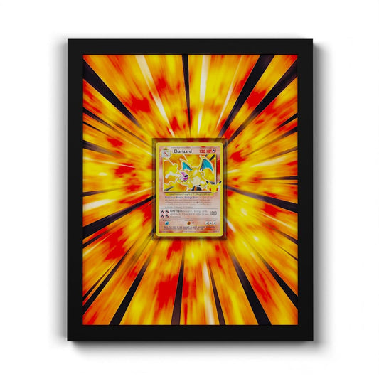 04/102 Charizard - Extended Artwork Framed Pokemon Card Display