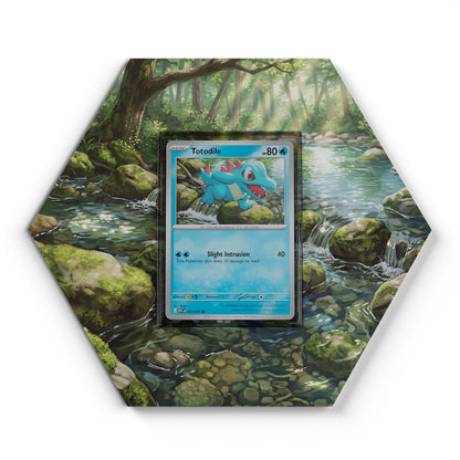 041/217 Totodile - Extended Artwork Pokemon Card Display