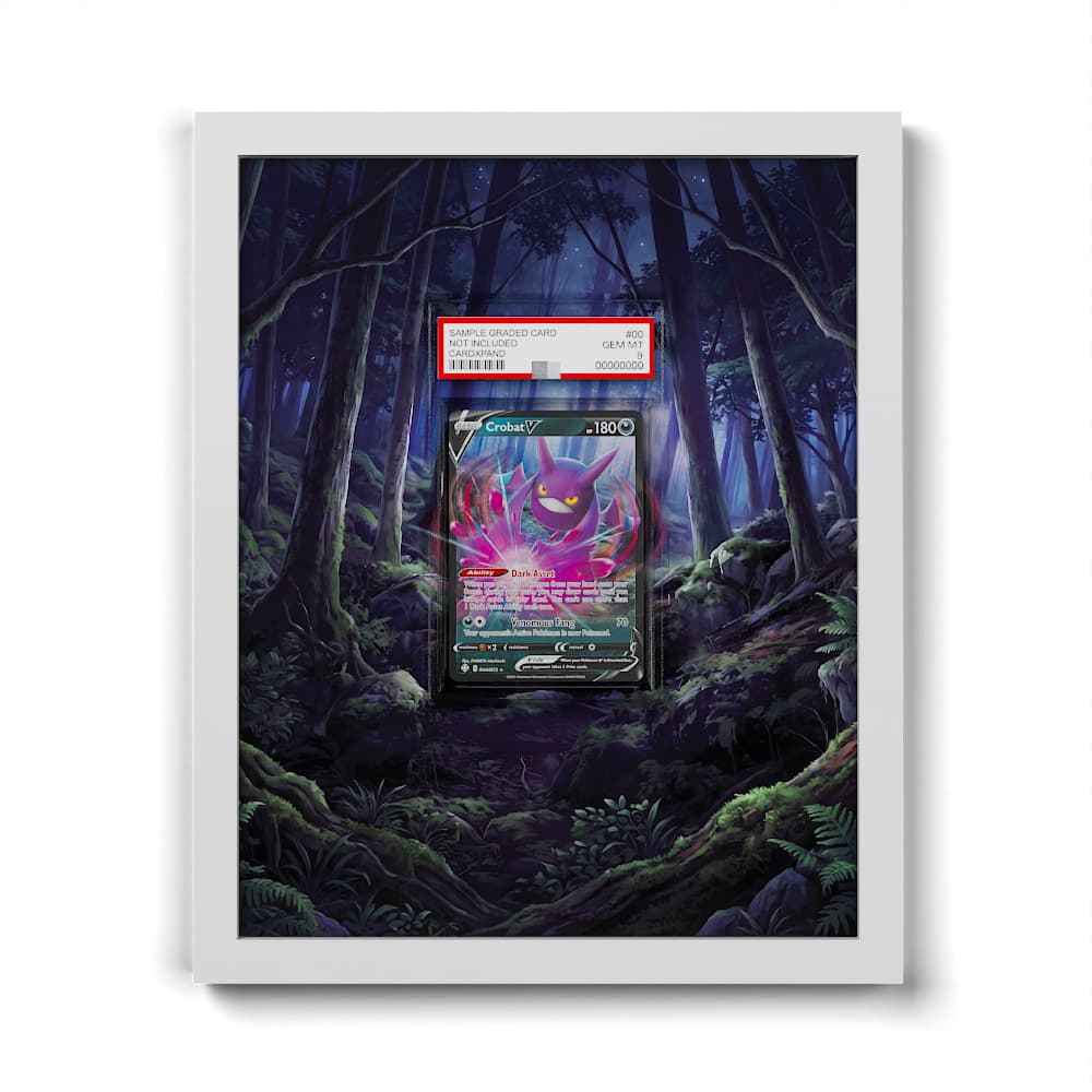 044/072 Crobat V - Extended Artwork Framed Pokemon Card Display
