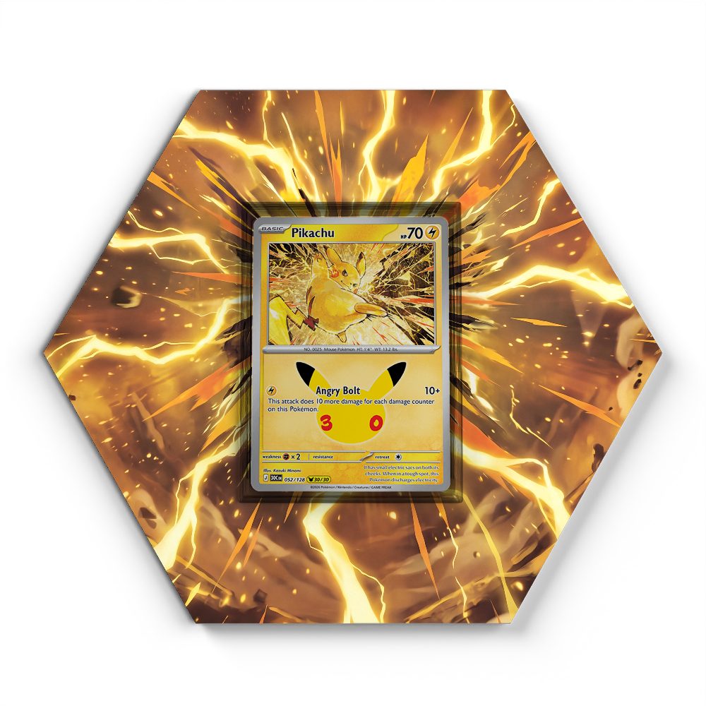 052/128 Pikachu - Extended Artwork Pokemon Card Display