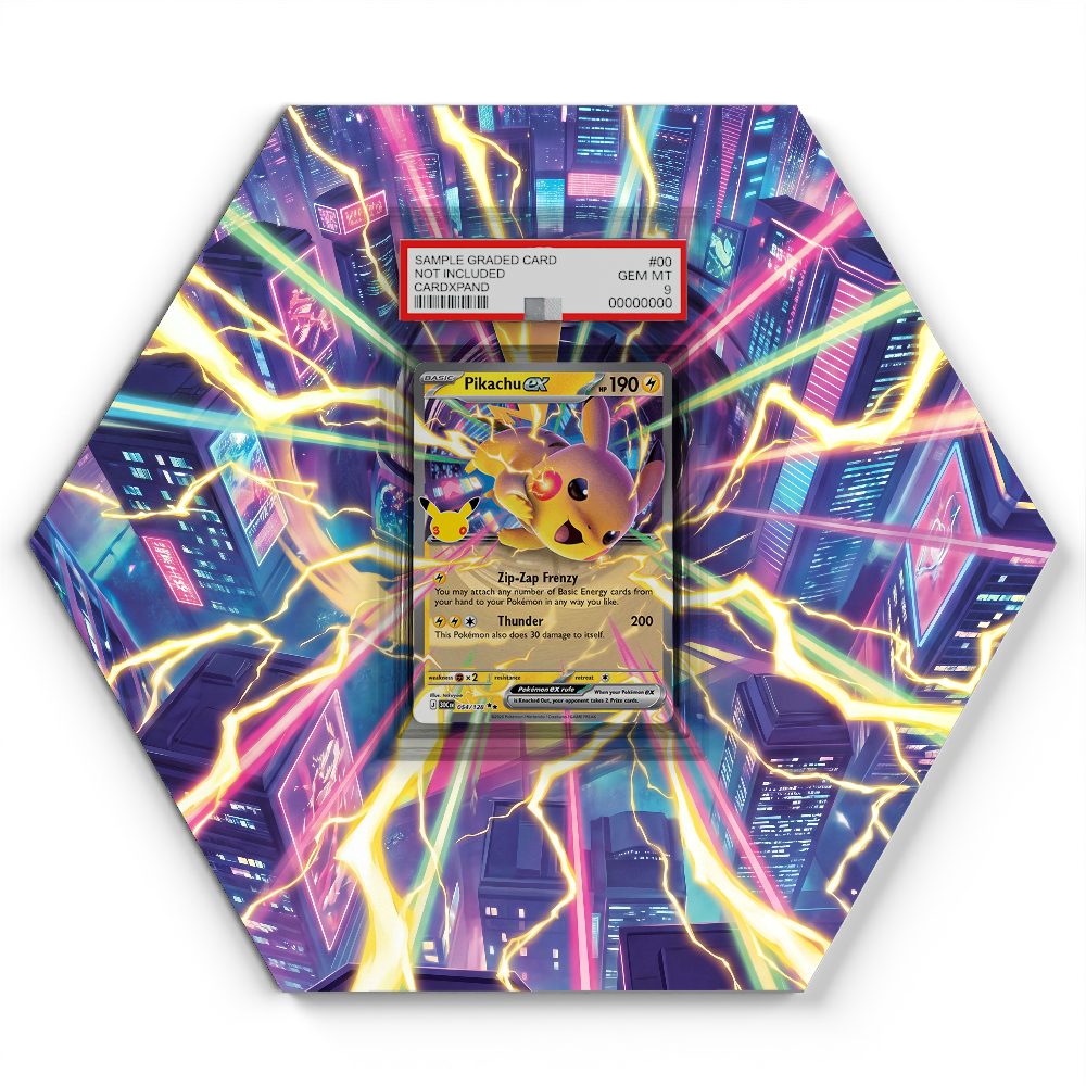 054/128 Pikachu ex - Extended Artwork Pokemon Card Display