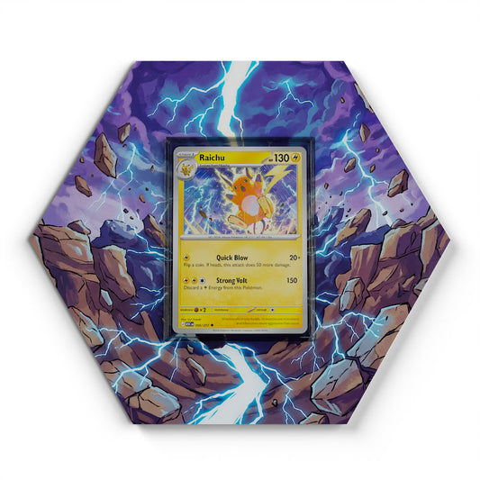 056/217 Raichu - Extended Artwork Pokemon Card Display