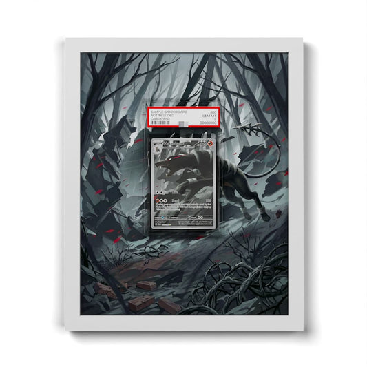 066 Houndoom - Extended Artwork Framed Pokemon Card Display