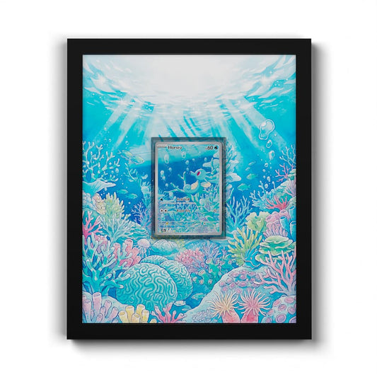 067 Horsea - Extended Artwork Framed Pokemon Card Display