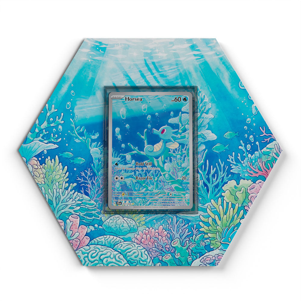 067/064 Horsea - Extended Artwork Pokemon Card Display