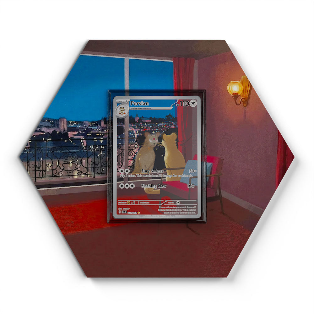 078/064 Persian - Extended Artwork Pokemon Card Display