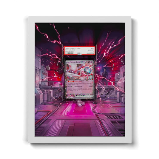 081/182 Team Rocket's Mewtwo EX - Extended Artwork Framed Pokemon Card Display