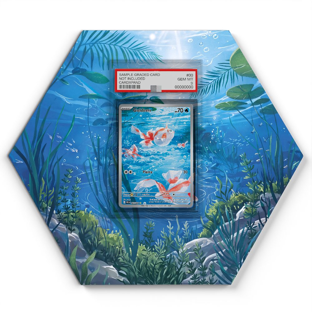 087/084 Goldeen - Extended Artwork Pokemon Card Display