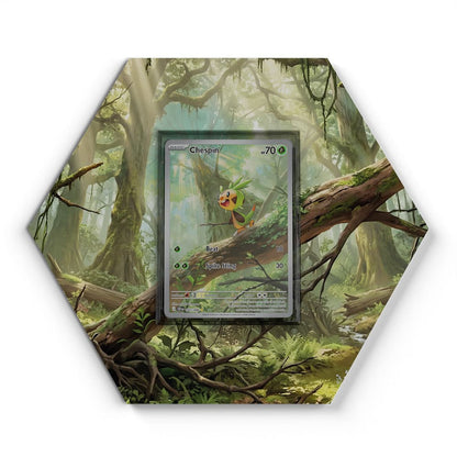 087/086 Chespin - Extended Artwork Pokemon Card Display