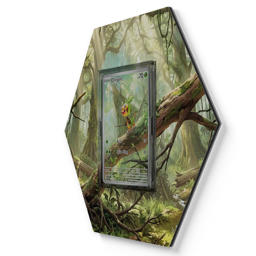 087/086 Chespin - Extended Artwork Pokemon Card Display