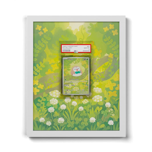 090 Rowlet - Extended Artwork Framed Pokemon Card Display